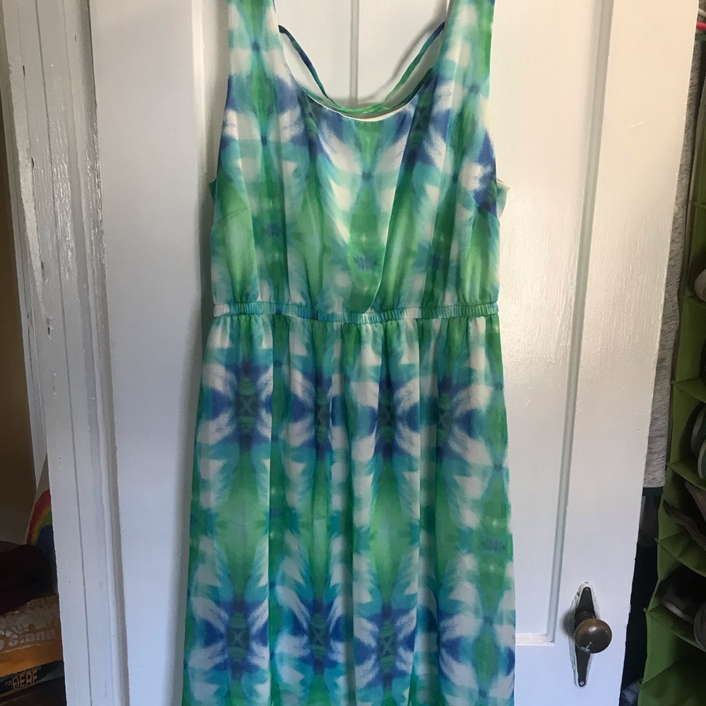 Forever 21+ Tyre dye high-low sundress